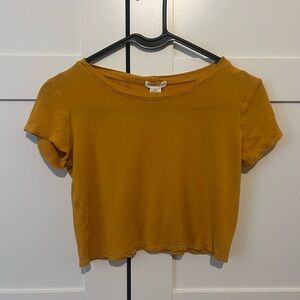 Mustard Yellow Crop Top